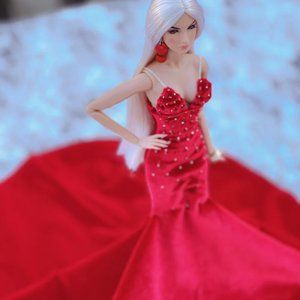 Red gown for Fashion Royalty